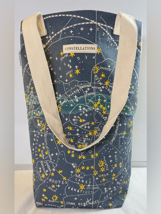 Cavalini Handbags - Cavalini & Co. Constellations Canvas Tote Bag with Star Map Print